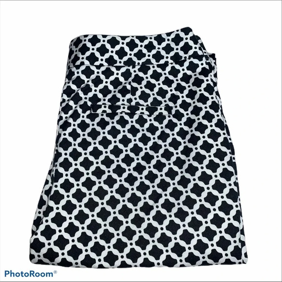 Dana Buchman black/white size 6 ankle pants - Picture 1 of 7